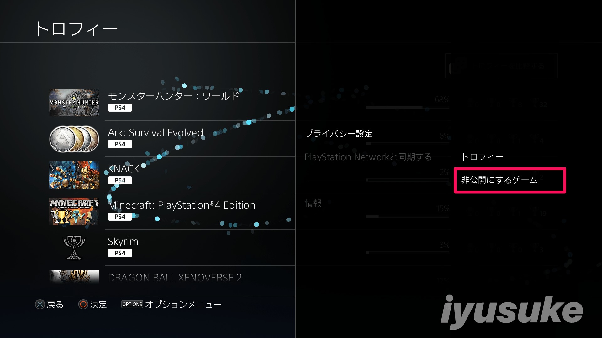 PS4 トロフィー5