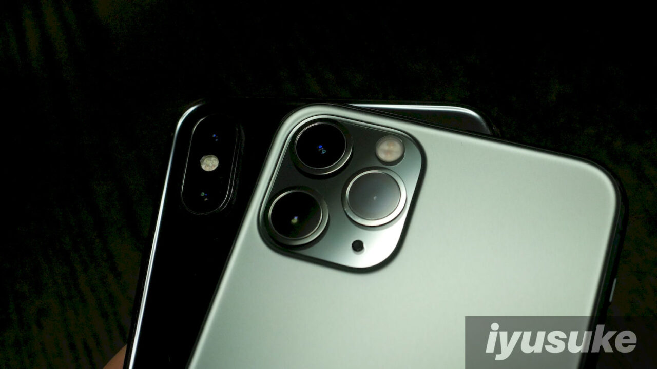 iPhone XとiPhone 11のカメラ 比較