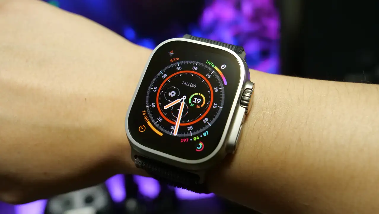 apple watch ultra ブルー/グレイトレイルループ ほぼ未使用-