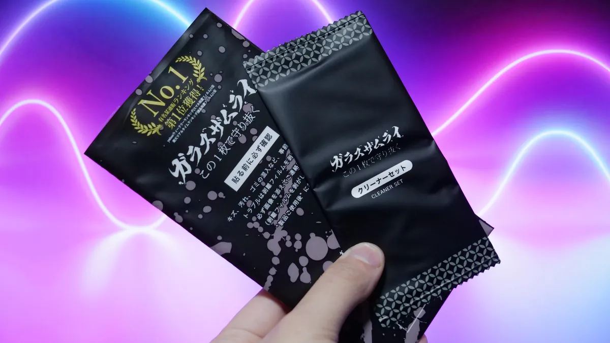ガラスザムライ アルコールシートとクロス