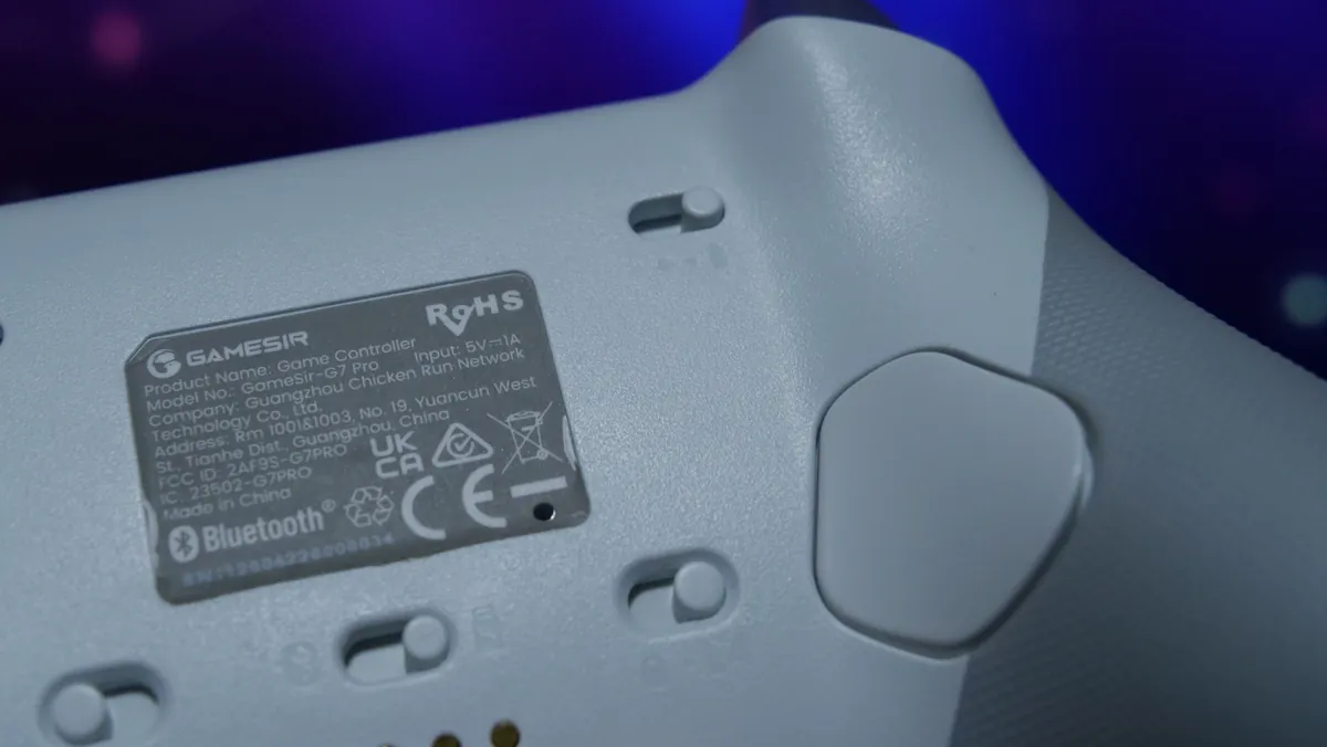 GameSir G7 Proの背面ボタンとスイッチ