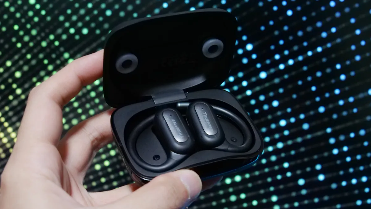 TRUEFREE EarFit DS1 ケースに収納した状態